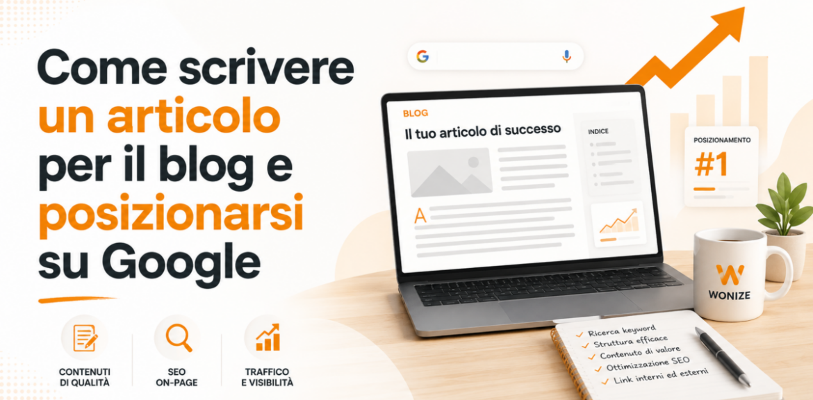 Come scrivere un articolo per il blog e posizionarsi su Google