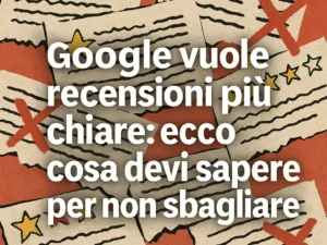 Google vuole recensioni più chiare ecco cosa devi sapere per non sbagliare