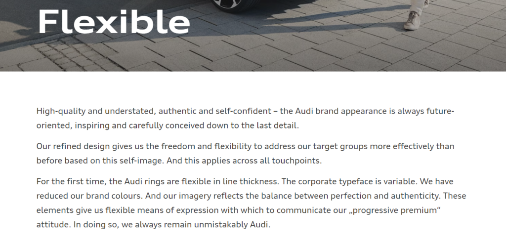 Audi brand guidelines