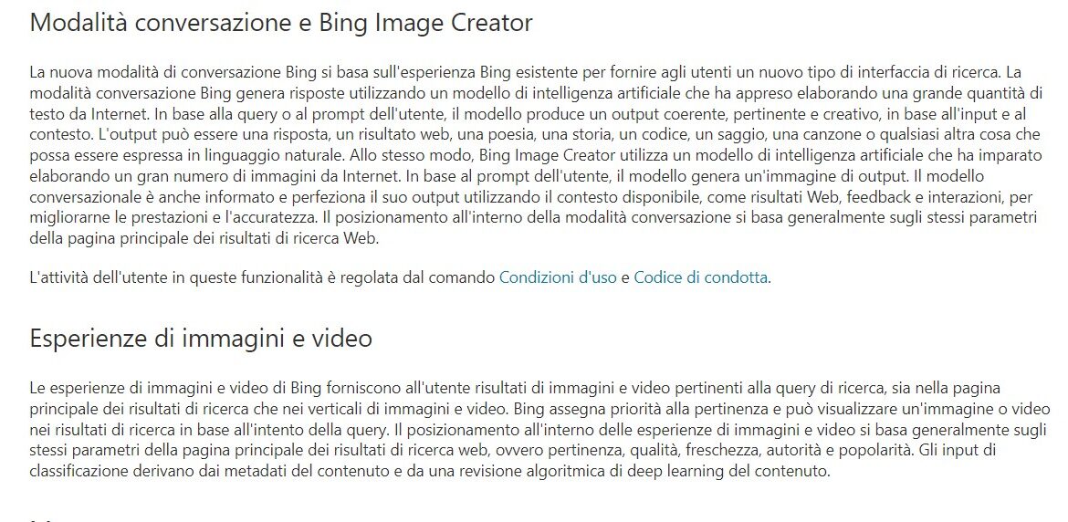 Regole di Bing Webmaster modificate per l'intelligenza artificiale