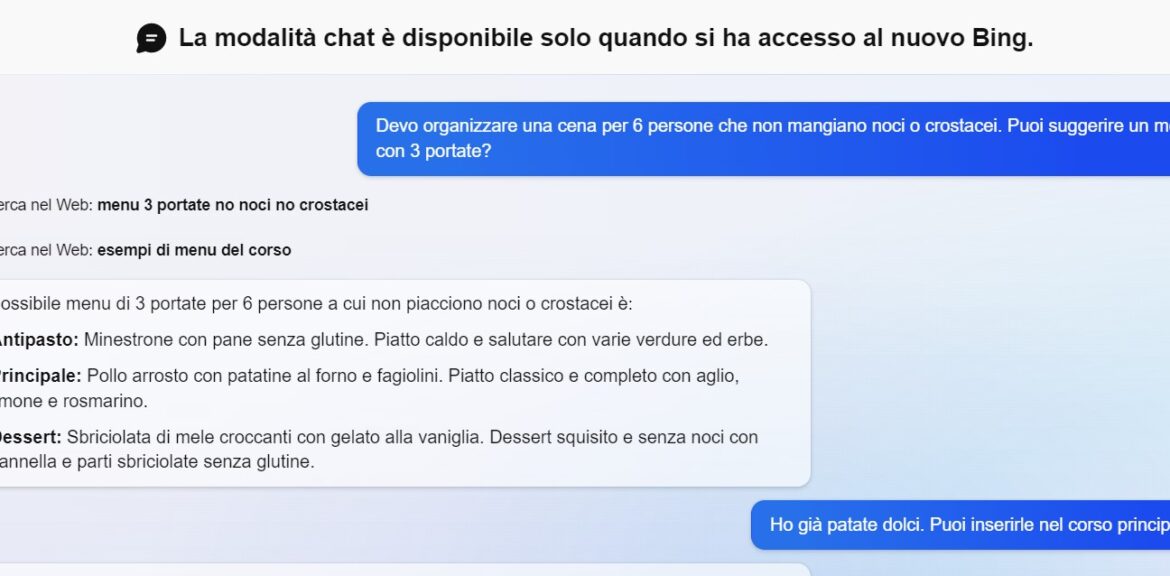 chat Bing AI 50 volte al giorno