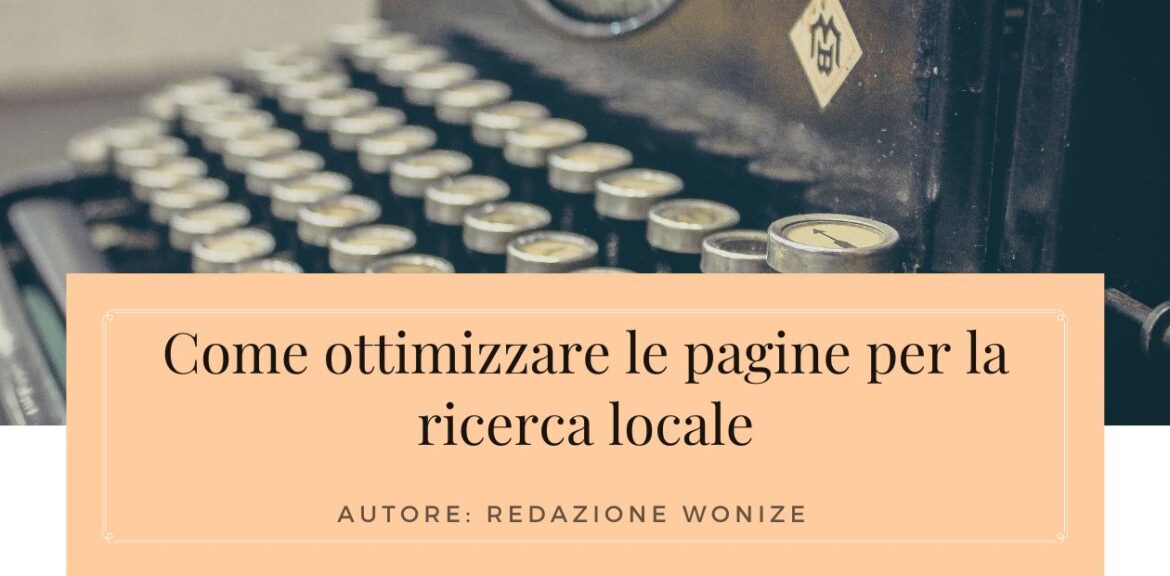 ottimizzare pagine ricerca locale