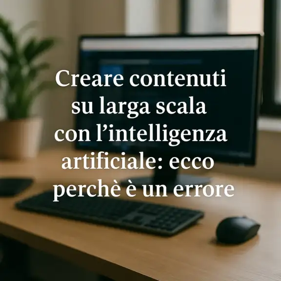 Creare contenuti su larga scala con l'intelligenza artificiale