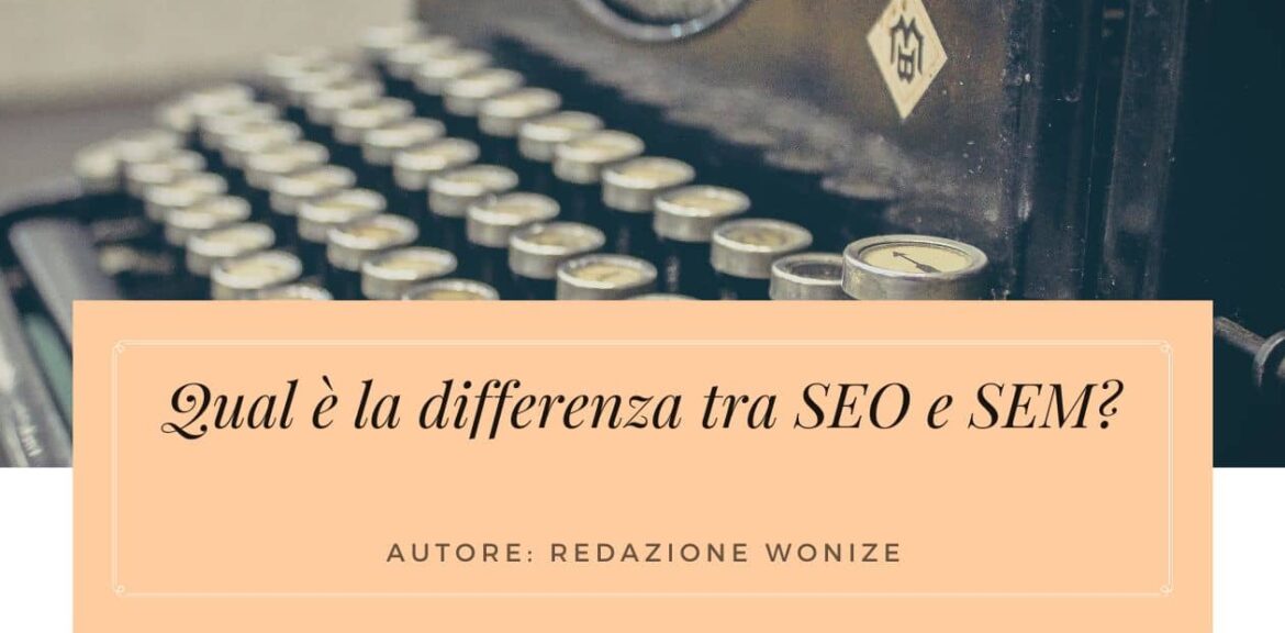 differenza SEO e SEM