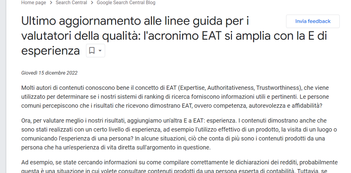 E-E-A-T Google