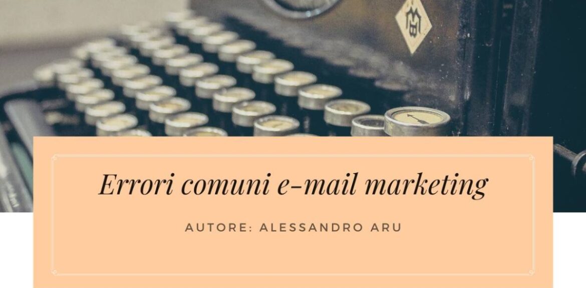 errori e-mail marketing
