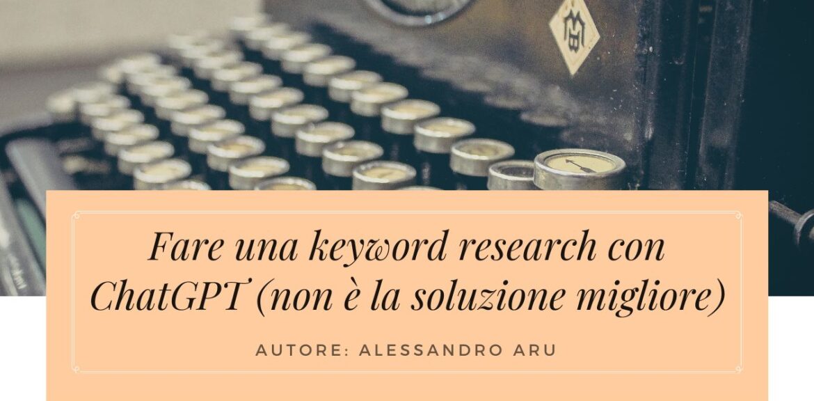 keyword research ChatGPT