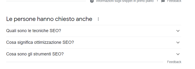 le persone hanno chiesto anche tecniche ottimizzazione SEO