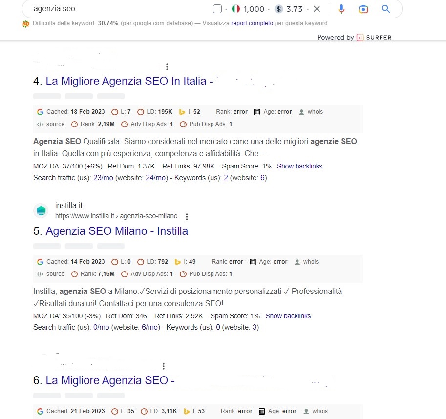 migliore agenzia SEO su Google