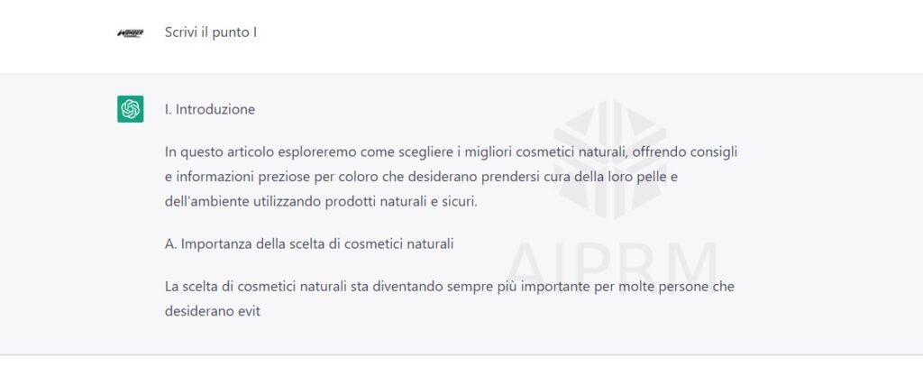 scrivi articolo lungo chatgpt