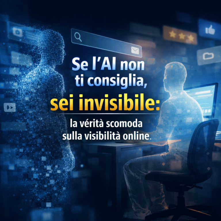 Se l’AI non ti consiglia, sei invisibile: la verità scomoda sulla visibilità online