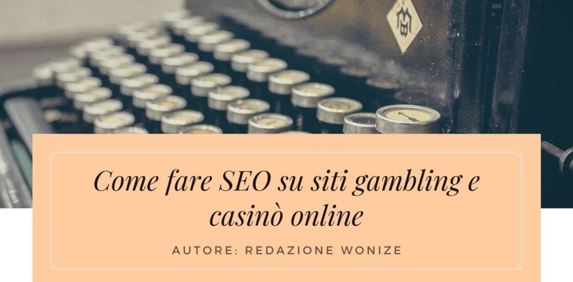 SEO gambling casinò online