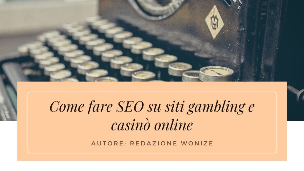 SEO gambling casinò online